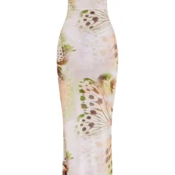 Robe Longue Moulante Verte Imprimé Papillons à Col Bénitier -Jolie Vêtue Soldes Magasin 58d76431f18edc6dfc8767ae459e147d03981b8e cmy6161 6