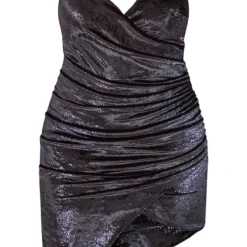 Shape Robe Moulante Portefeuille En Velours Noir à Paillettes -Jolie Vêtue Soldes Magasin 590a956d690314dd7f09103e4eea70206957313e cmv2693 6
