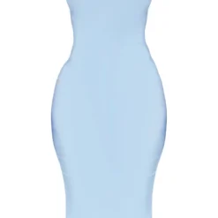Shape Robe Mi-longue Bleu Ardoise à Détail Bonnets Et Bretelles -Jolie Vêtue Soldes Magasin 59722b59aa9d5cf38675a9a63b7b354b60bc96d7 cnd5233 5
