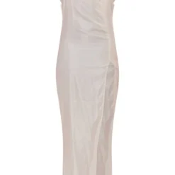Tall Robe Longue Satinée Crème à Devant Froncé 11 Tall Robe Longue Satinée Crème à Devant Froncé -Jolie Vêtue Soldes Magasin 598c8fdbcaf49cad3df0083203821dd40f354633 cne2116 5