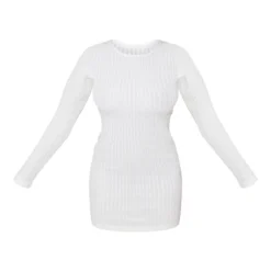 Robe Moulante Texturée Ajourée Crème à Découpe Dans Le Dos -Jolie Vêtue Soldes Magasin 5a8425f5549c31ba8f03f31ecf75302828347a85 cnd4296 5