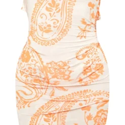 Logic Robe Droite Moulante Bustier Imprimé Cachemire Orange à Nouer Derrière -Jolie Vêtue Soldes Magasin 5ae1c8a627481d8805fc086588432720de0b9f92 cne8562 5