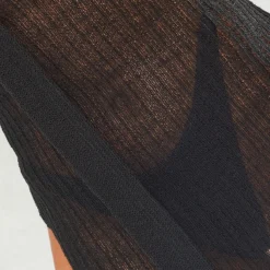 Mini Robe En Maille Tricot Fine Noire à Détail écharpe -Jolie Vêtue Soldes Magasin 5d8010d3ee6d3cdec64b86e2f229236f80d74a29 cne6263 4