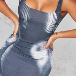 Shape Robe Moulante Côtelée Noire Imprimé Corps à Dos Ouvert -Jolie Vêtue Soldes Magasin 5f6283636175d8aec316891fc85f0a17f0eba750 cnb2938 4