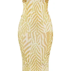 Shape Robe Longue Moulante Vert Citron à Imprimé Animal Et Bretelles Spaghetti -Jolie Vêtue Soldes Magasin 60d939b0dd800384203eb1e6bb9b233dc2c57ac7 cne8100 5