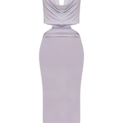 Robe Moulante Mi-longue Grise à Découpes Et Col Bénitier -Jolie Vêtue Soldes Magasin 60fb3573196048d733df7b4277d8c25c918fc32b cnc5924 5