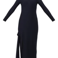 Maternité Robe De Grossesse Mi-longue Noire Douce Fendue Sur Le Côté -Jolie Vêtue Soldes Magasin 61db87d6830d8dd0923ca8a399f46004afec746d cnd3052 5