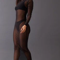 Petite Robe Longue Noire En Mesh -Jolie Vêtue Soldes Magasin 62c5d5bb09e08cb9fc3e6043902d2e924ae9cd84 cnc4805 3