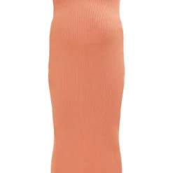 Maternité Robe De Grossesse Longue En Maille Tricot Argile à Bretelles -Jolie Vêtue Soldes Magasin 634d734d0857896a881e76d7e249cc79ef3c1b5a cnd3112 5