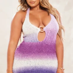 Shape Robe Moulante En Maille Tricot Décolletée Lilas Ombré à Détail Anneau 9 Shape Robe Moulante En Maille Tricot Décolletée Lilas Ombré à Détail Anneau -Jolie Vêtue Soldes Magasin 63cca8c6dc3ca414559bc13c05c7d01bb45bb2b7 cne3740 3