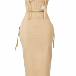 PRETTYLITTLETHING Shape Robe Cargo Mi-longue Gris Pierre Détail Corset -Jolie Vêtue Soldes Magasin 64896869d5665a36a354a7da4001aa566f036cc2 cne5796 5