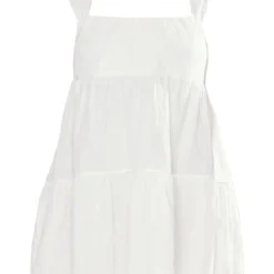 Plus Robe Droite Blanche Texturée Superposée -Jolie Vêtue Soldes Magasin 65bb373b9b02315f3c26d9ffa442424788d8a59c cnd4916 5