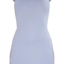 PRETTYLITTLETHING Robe Moulante Côtelée Bleue à Empiècement -Jolie Vêtue Soldes Magasin 65c582261b413648fc2e1d78002a18bf288aeae4 cne3786 5