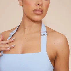 Robe Moulante Bleue Tissée Stretch à Détail Boucles Et Dos Nu -Jolie Vêtue Soldes Magasin 665ef087319067bd1d8ff486c9412a698809268e cnd6110 4