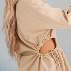 Robe Chemise Gris Pierre à Taille Froncée Et Découpée -Jolie Vêtue Soldes Magasin 6746b5cd2ddd42277a5547ec096a1cdfaa8cf2a2 cnd4384 4