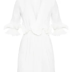 Robe Patineuse Blanche Plissée à Volants -Jolie Vêtue Soldes Magasin 6846b56a7fb836fb1c9559cfdd330e9b58beaf33 clw7888 3
