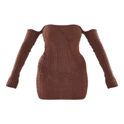 Shape Robe Moulante En Maille Torsadée Marron Chocolat à Découpes Et Col Bardot -Jolie Vêtue Soldes Magasin 686f762539f0bd50760e96c93d03b2a2e3b4d288 cnb8750 5