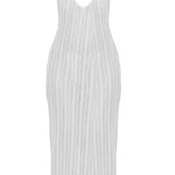 Robe De Plage En Maille Transparente Crème à Ourlet Frangé -Jolie Vêtue Soldes Magasin 6929f313d9be5ac8297ceaa158e2902fced8b6d7 cmy6975 6