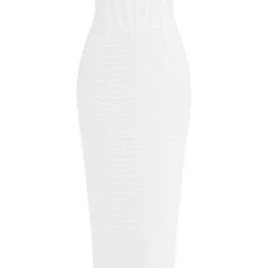 Robe Longue Texturée Blanche à Détail Corset -Jolie Vêtue Soldes Magasin 6a0323d2f6e880ce6293618b807368b5d256af7d cnd2048 5