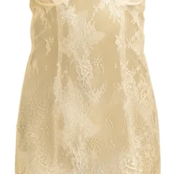 Robe Moulante Transparente En Dentelle Jaune Citron à Armatures -Jolie Vêtue Soldes Magasin 6a478d5c55ed0e5629d309754e370878aa5d50af cne6852 5