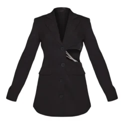 Robe Blazer Noire à Côté Découpé Et Détail Strassé -Jolie Vêtue Soldes Magasin 6b074e71f76b9b7c8adf5567bd8167471c44cf9a cnb9242 5