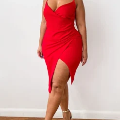 Plus Robe Mi-longue Lauriell Rouge Effet Cache-coeur En Crêpe 7 Plus Robe Mi-longue Lauriell Rouge Effet Cache-coeur En Crêpe -Jolie Vêtue Soldes Magasin 6b4e3243ba970a0805898c5ecfadaf8365ab1505 CML1692 3