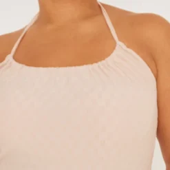 Plus Robe Mi-longue Texturée Gris Pierre Dos Nu -Jolie Vêtue Soldes Magasin 6bd313ba6e0cbb9c669c9dd0cd2dc26628d86fc8 cne4156 4