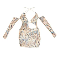 Shape Robe Moulante Découpée Gris Pierre Imprimé Animal à Col Bardot Et Bretelles Spaghetti -Jolie Vêtue Soldes Magasin 6e81f4d885ac04acb040c982941fd1cbcb5414b0 cmy3165 6