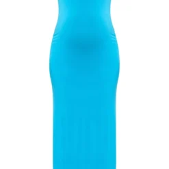 Logic Maternité Robe De Grossesse Longue Bleu Vif à Col Rond -Jolie Vêtue Soldes Magasin 6eaed60e6c0032275dfc4872dbc8b97c19464f07 cnf2317 5