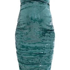 Maternité Robe De Grossesse Vert émeraude à Sequins Et Col Bénitier -Jolie Vêtue Soldes Magasin 6eed9ecb4fca7e613fb0937f4a4e4db666a057d1 cnb2411 5