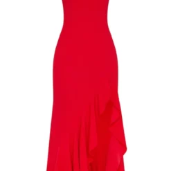 Robe Longue Asymétrique Fendue Rouge -Jolie Vêtue Soldes Magasin 6f7c0debafe3a30b8fd5a1118657425880397728 cmf6576 3