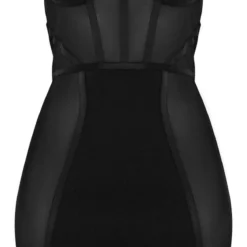 Robe Moulante Bandage Noire à Détail Corset Et Parties En Mesh -Jolie Vêtue Soldes Magasin 6fdbd8df54222d9ad4ae589dd69ecb7d0dfeb99f cnb9292 5