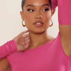 Robe Très Moulante Rose Vif Découpée Sous Les Bras -Jolie Vêtue Soldes Magasin 6fe583f5c08a4ddd8a0dfe69731e55d751d10e0c cnd2278 4