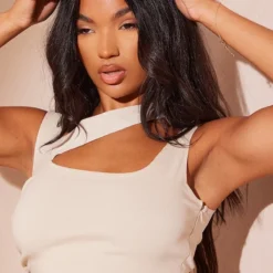 Robe Moulante Stretch Tissée Gris Pierre Froncée à Bretelle Asymétrique -Jolie Vêtue Soldes Magasin 6ff03b8bff7681d5b71c10b2b731570e2a14fe3d cmw4799 5