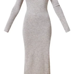 Robe Longue En Maille Tricot Luxe Café Au Lait Ouverte Dans Le Dos -Jolie Vêtue Soldes Magasin 7092d07dd6feffaab2eec25148490c8082994681 cnb1390 5