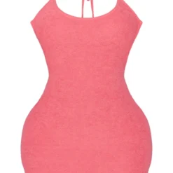Shape Mini Robe En éponge Saumon à Nouer Derrière -Jolie Vêtue Soldes Magasin 710934e2567153c8af40752e82113d1228db9037 cne0402 5