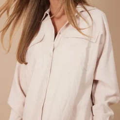 Robe Chemise Oversize Gris Pierre à Boutons-pression -Jolie Vêtue Soldes Magasin 71f0f16a37d6ceee23f2703ee99bf10adc9ff3dc cnc6999 4