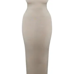 Logic Shape Robe Longue En Jersey Avoine à Bretelles -Jolie Vêtue Soldes Magasin 73229ba61885e07f0181753feb1bada9294247b5 cnd0627 5