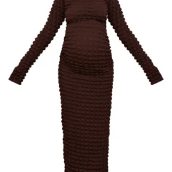 Maternité Robe Longue De Grossesse En Maille Bulle Chocolat Texturée -Jolie Vêtue Soldes Magasin 7324ea9c408080bfa24a48cfccd1d6b0a381bc29 cnb3084 5