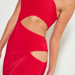 Robe Longue Moulante Rouge à Lanières Et Découpes -Jolie Vêtue Soldes Magasin 750fcd770b9a363c0b45c051b6f502eb7c0ebe5c cnd2282 4