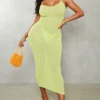 Shape Robe Longue Transparente Vert Citron à Bretelles -Jolie Vêtue Soldes Magasin 753ca24111b18e7c2c4ce4ee27be29978f3acdfa cnd5367 1