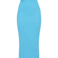 Robe Bustier Longue Texturée Bleue -Jolie Vêtue Soldes Magasin 76b27f35e4a1a4ff49ba022f0157558a11f3d663 cnd7697 5