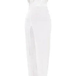 Robe Longue Portefeuille Blanche à Bonnets Frangés De Strass -Jolie Vêtue Soldes Magasin 76e2ed085b880fd4e4e3ed4d54d122dd537f6495 cna9149 5