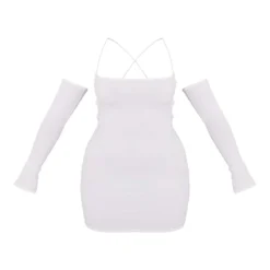 Shape Robe Moulante Crème à Dos Lacé Et épaules Dénudées -Jolie Vêtue Soldes Magasin 76fe52d38c1c28095e928f2d038ce07b0321e13d cmy3388 6