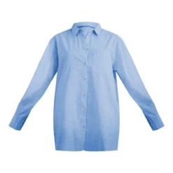 Robe Chemise Oversize Effet Lin Bleu Clair -Jolie Vêtue Soldes Magasin 77bb262abb4802a7c9c2819fa51c65c2f644b7dc cnd6438 5