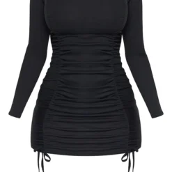 Shape Robe Moulante Froncée Noir Profond à Col Carré -Jolie Vêtue Soldes Magasin 788a41f55601f639a85f8f7e4a4f19814f5f2fb2 cmq5370 6