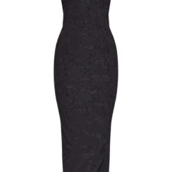Robe Fleurie Longue Texturée Noire à Dos Nu Découpé -Jolie Vêtue Soldes Magasin 78dfd75e05e0c6f9d864f267b3edf5554df0a2d1 cnd7616 5