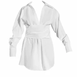 Robe Chemise Oversize Blanche Froncée à La Taille 11 Robe Chemise Oversize Blanche Froncée à La Taille -Jolie Vêtue Soldes Magasin 79e0bfd5b396dbb14b54ed040f6dee7b5832d70d cne1026 5