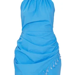 Robe Moulante Bleue à Dos Nu Et Franges De Pompons -Jolie Vêtue Soldes Magasin 7ac2073cd437bffd7a6be5a2c8ace70df770058f cmy4482 6