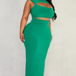 Plus Robe Mi-longue Moulante Vert Vif Découpée 9 Plus Robe Mi-longue Moulante Vert Vif Découpée -Jolie Vêtue Soldes Magasin 7ce0e315a8ae3a8e5c81b391dc80f370916e127c cnd5062 3
